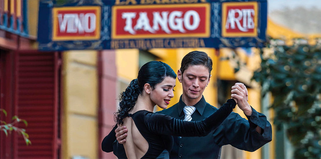 A couple dancing in Buenos Aires, Argentina
